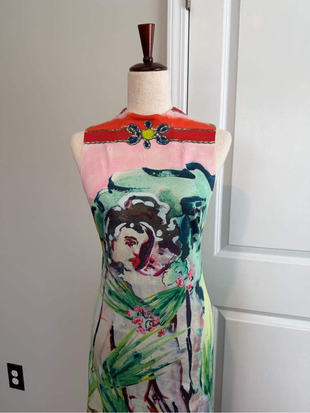 Alice + Olivia x Lola Schnabel Marcella Dress Art Deco Size 6 - Picture 3 of 11